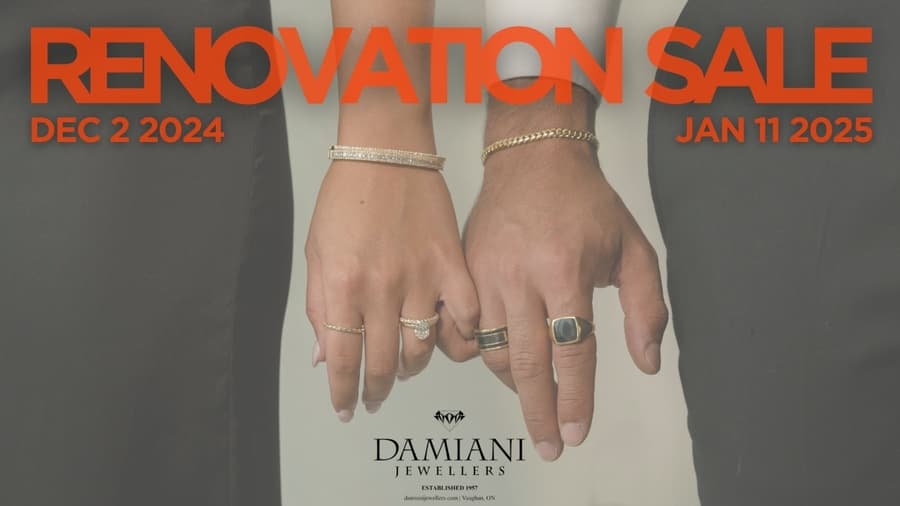 Damiani Bijoutiers Lance une Grande Vente de Rénovation avec des Remises Jusqu'à 50 % avant les Améliorations du Magasin